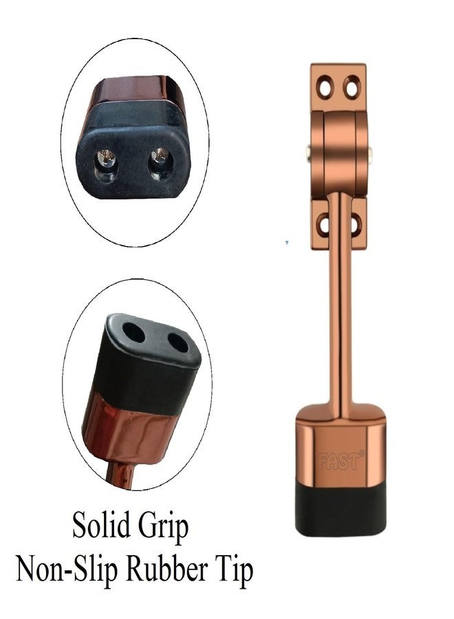 FAST DSZ01 SB Fully Heavy Body Powerful Working Brass Door Stopper, Shiny Brown, 5 Inch (2) - Image 4